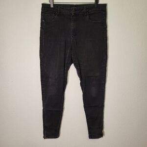 Vero Moda Sophia High Rise Skinny Jeans with Ankle Zippers size XL/32